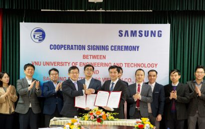 Signing Ceremony of the MoU between VNU University of Engineering & Technology and Samsung Electronics Vietnam