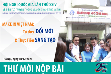 Thư mời viết bài Hội nghị Quốc gia lần thứ XXIV về Điện tử, Truyền thông và Công nghệ Thông tin