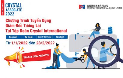 Chương trình tuyển dụng Giám đốc tương lai tại Tập đoàn Crystal International (CAP) (Mức lương Gross 24triệu/ tháng)