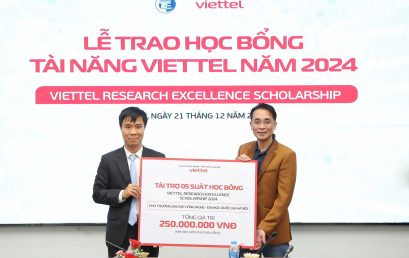 05 học viên Trường Đại học Công nghệ nhận học bổng “Viettel Research Excellence Scholarship” năm 2024